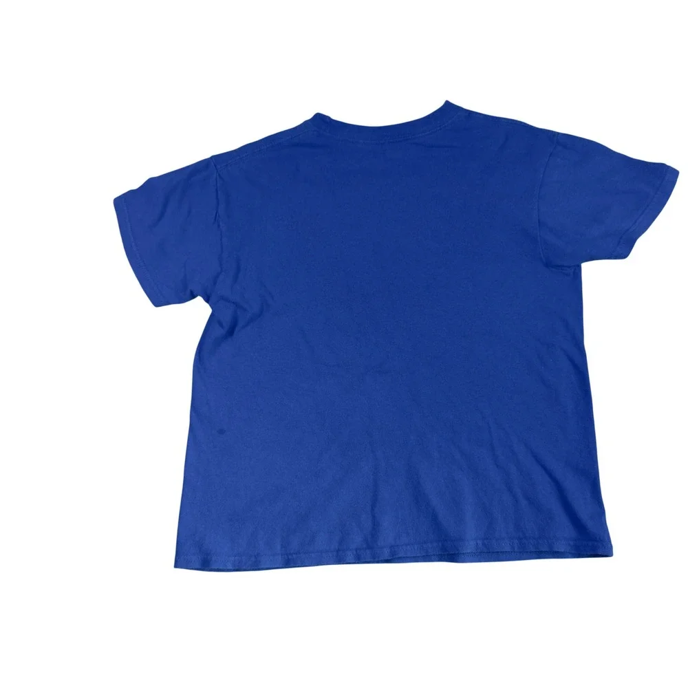 NBA Golden State Warriors Boys XS Blue Graphic T-Shirt Short Sleeve Cotton Tee